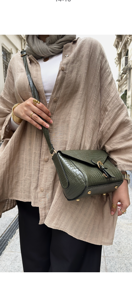 Scarlet Olive Green crossbody bag