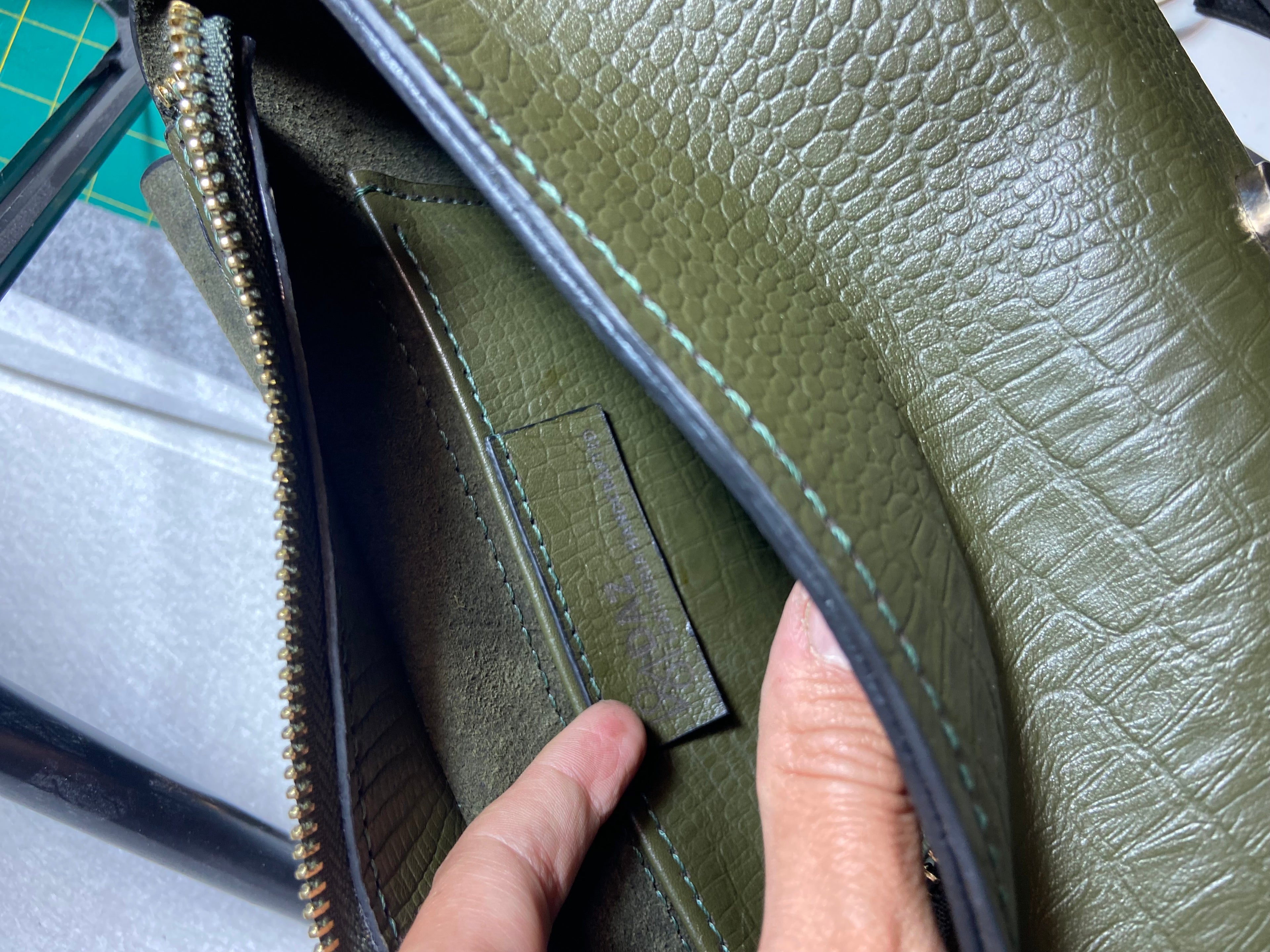 Scarlet Olive Green crossbody bag