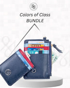 Stylish Zipper Wallet + Card Holder Set