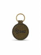 Round Leather Keychain