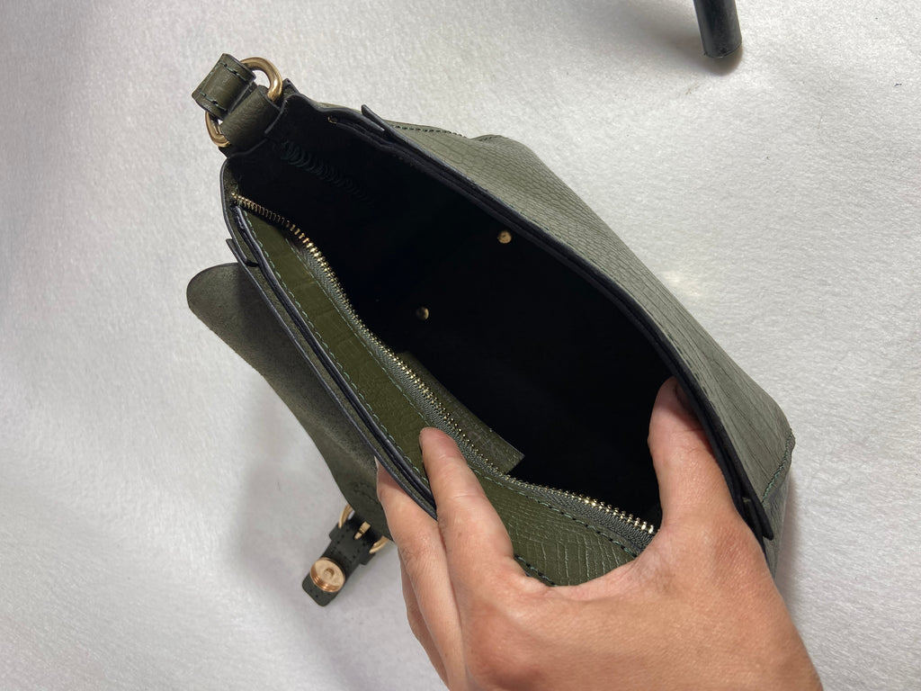 Scarlet Olive Green crossbody bag