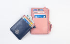 Stylish Zipper Wallet + Card Holder Set