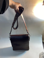Vegetable tanned crossbody bag