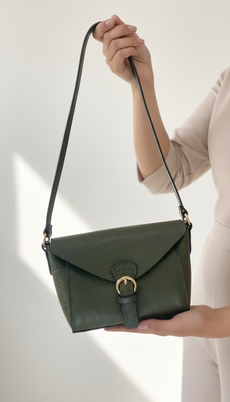 Scarlet Olive Green crossbody bag