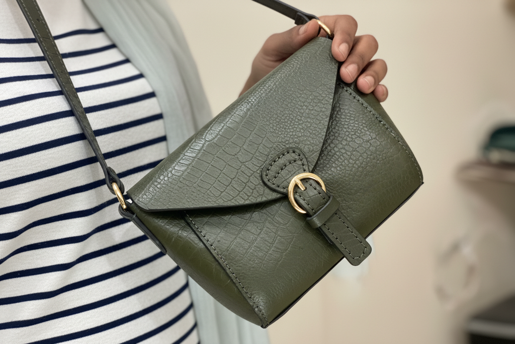 Scarlet Olive Green crossbody bag